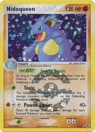 Nidoqueen Reverse Holo 9 Normal