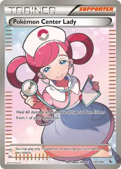 Full Art Pokemon Center Lady 105