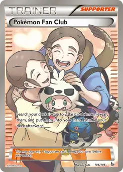 Full Art Pokemon Fan Club 106 Normal