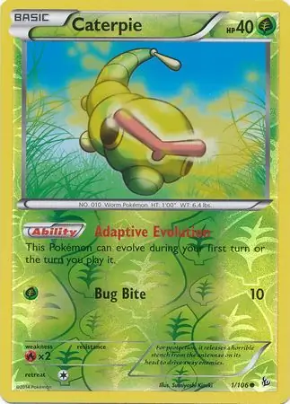 Caterpie Reverse Holo 1 Normal