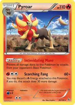 Pyroar Holo 20 Normal