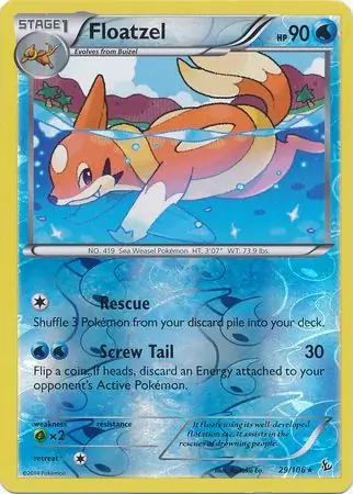 Floatzel Reverse Holo 29 Normal