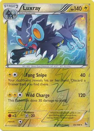 Luxray Reverse Holo 34 Normal