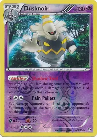 Dusknoir Reverse Holo 40 Normal