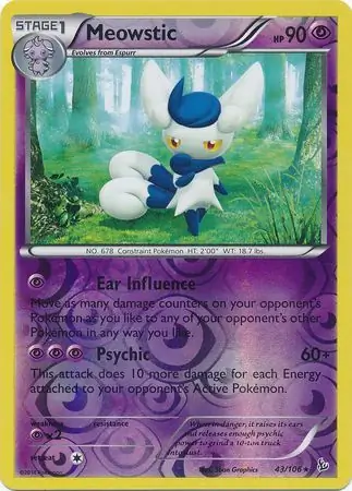 Meowstic Reverse Holo 43 Normal