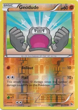 Geodude Reverse Holo 45 Normal