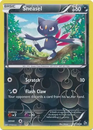 Sneasel Reverse Holo 50 Normal