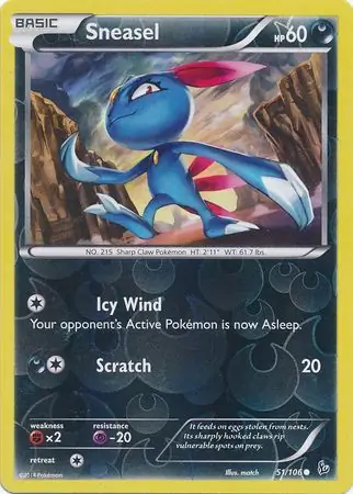 Sneasel Reverse Holo 51 Normal