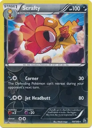 Scrafty Reverse Holo 59 Normal