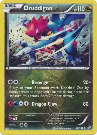 Druddigon Reverse Holo 70 Normal