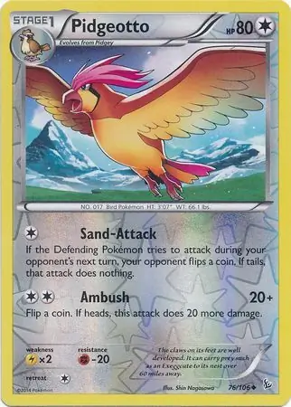 Pidgeotto Reverse Holo 76 Normal