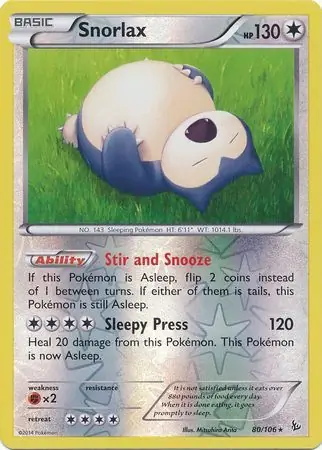 Snorlax Reverse Holo 80 Normal