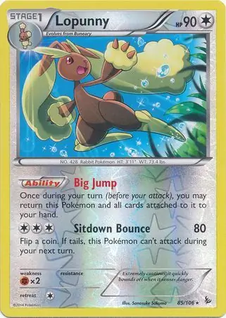 Lopunny Reverse Holo 85