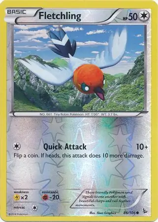 Fletchling Reverse Holo 86 Normal