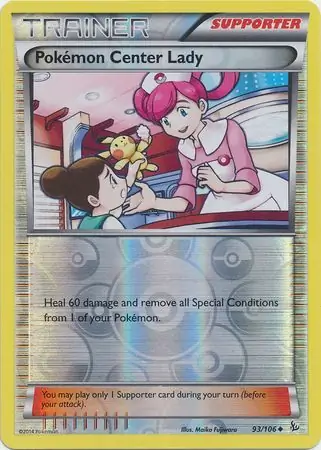 Pokemon Center Lady Reverse Holo 93 Normal