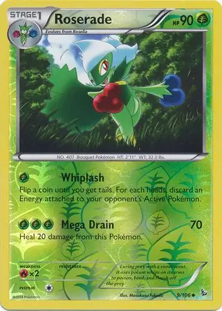 Roserade Reverse Holo 9 Normal