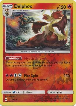 Delphox Reverse Holo 17