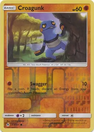 Croagunk Reverse Holo 63