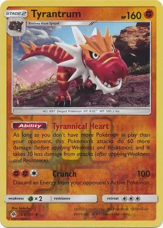 Tyrantrum Reverse Holo 69