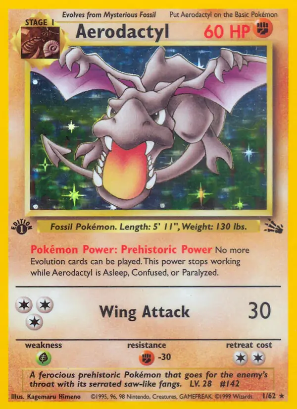 Aerodactyl Holo 1 Normal