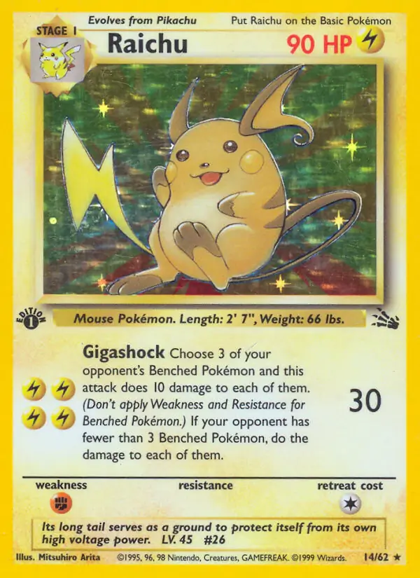 Raichu Holo 14 Normal