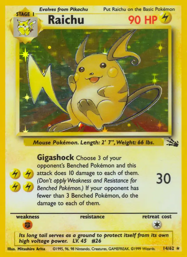 Raichu Holo 14 Normal