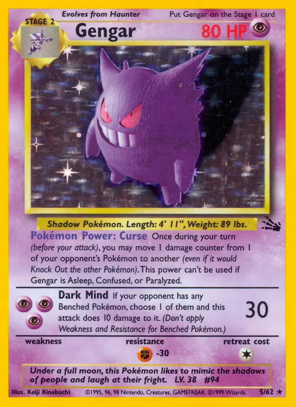 Gengar Holo 5