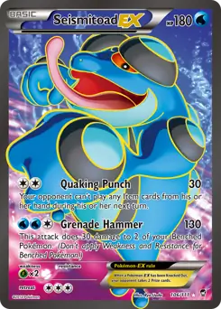 Full Art Seismitoad EX 106 Normal