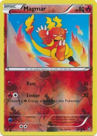 Magmar Reverse Holo 10 Normal