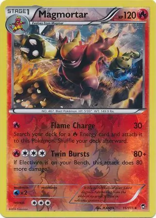 Magmortar Reverse Holo 11 Normal