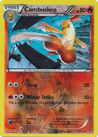 Combusken Reverse Holo 13 Normal