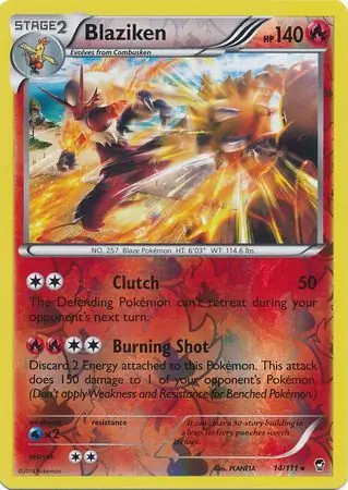 Blaziken Reverse Holo 14
