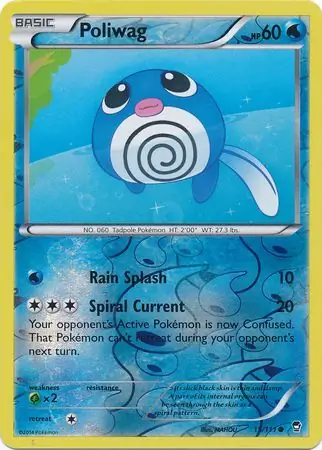 Poliwag Reverse Holo 15 Normal