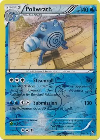 Poliwrath Reverse Holo 17 Normal