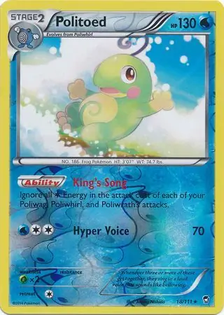 Politoed Reverse Holo 18 Normal