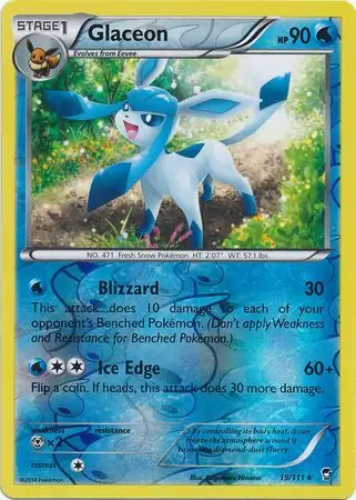 Glaceon Reverse Holo 19 Normal