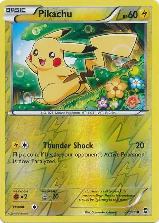 Pikachu Reverse Holo 27 Normal