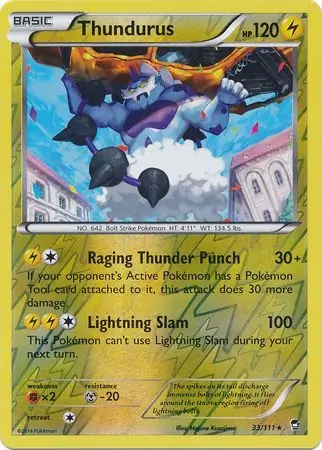 Thundurus Reverse Holo 33