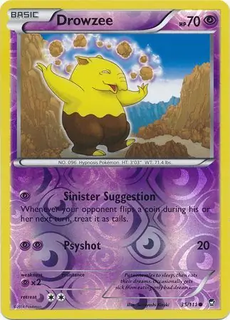 Drowzee Reverse Holo 35 Normal