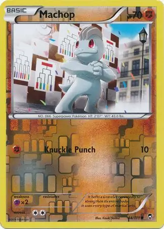 Machop Reverse Holo 44