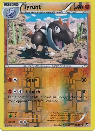 Tyrunt Reverse Holo 61 Normal