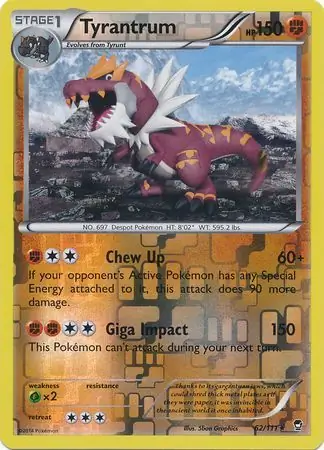 Tyrantrum Reverse Holo 62 Normal