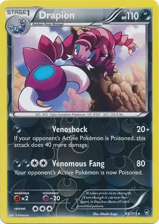 Drapion Reverse Holo 65 Normal