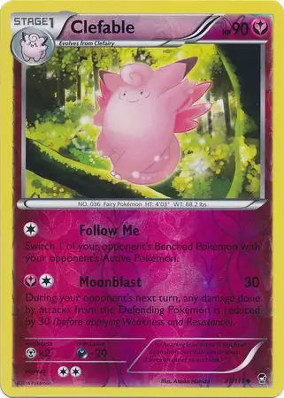 Clefable Reverse Holo 71 Normal