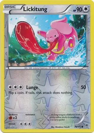 Lickitung Reverse Holo 78 Normal