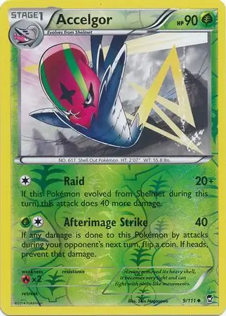 Accelgor Reverse Holo 9 Normal