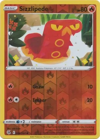 Sizzlipede Reverse Holo 046