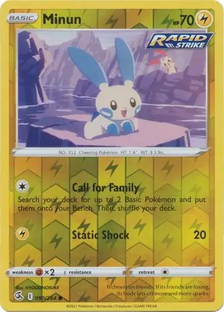 Minun Reverse Holo 090 Normal
