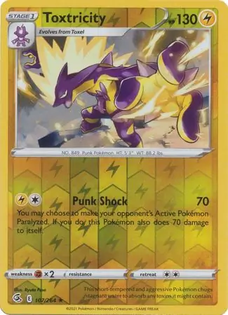 Toxtricity Reverse Holo 107 Normal