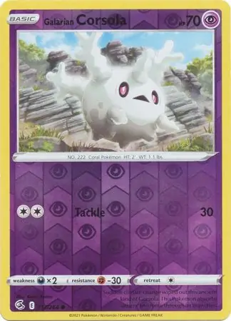 Galarian Corsola Reverse Holo 117